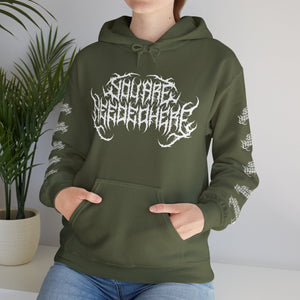 You Are Needed Here, but make it death metal unisex hoodie