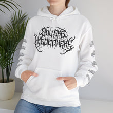 Load image into Gallery viewer, You Are Needed Here, but make it death metal unisex hoodie