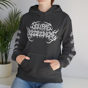 You Are Needed Here, but make it death metal unisex hoodie