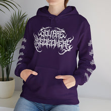 Load image into Gallery viewer, You Are Needed Here, but make it death metal unisex hoodie